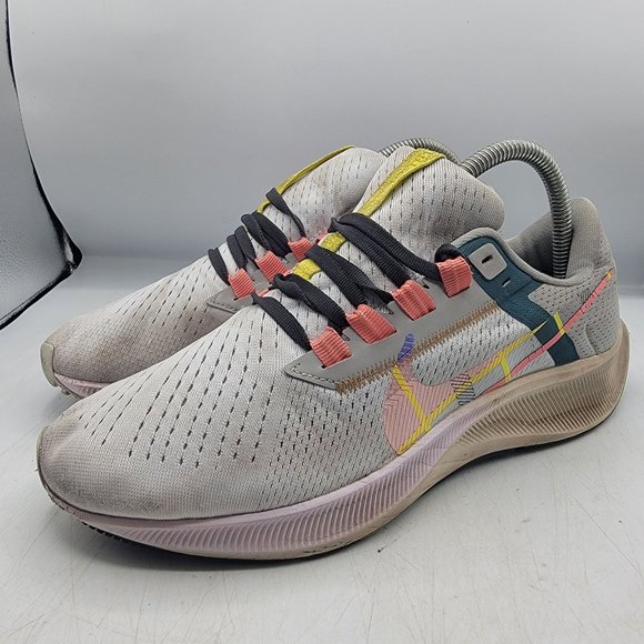 Nike Air Zoom Pegasus 38 Womens 8.5 Gray Pink Running Shoes Athletic DC8796-400 - Picture 4 of 13